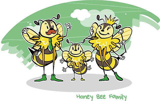 EPS 동물 캐릭터 알파벳 동물캐릭터 곤충 일러스트 가족 넥타이 왕관 수염 사람없음 단어 벌레 꿀벌 벌 곤충캐릭터 봉 성충 일러캐릭터 문자 영어 잡화 관계 벌_곤충 파일형식 벡터