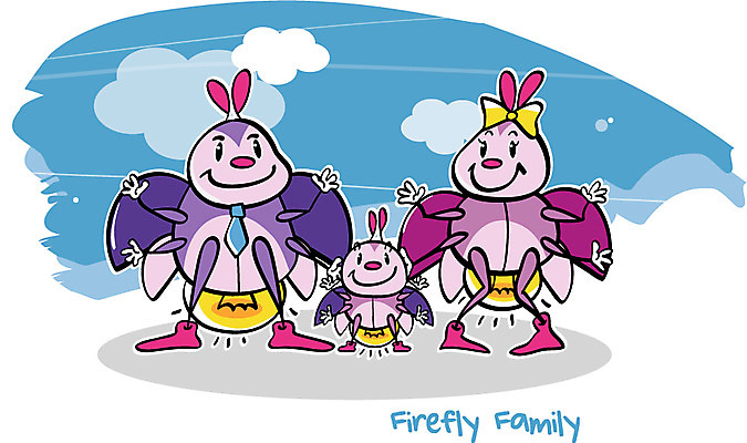 EPS 동물 캐릭터 알파벳 리본 동물캐릭터 일러스트 가족 넥타이 세마리 사람없음 단어 벌레 곤충캐릭터 성충 반딧불이 일러캐릭터 문자 영어 잡화 곤충 관계 3 파일형식 벡터