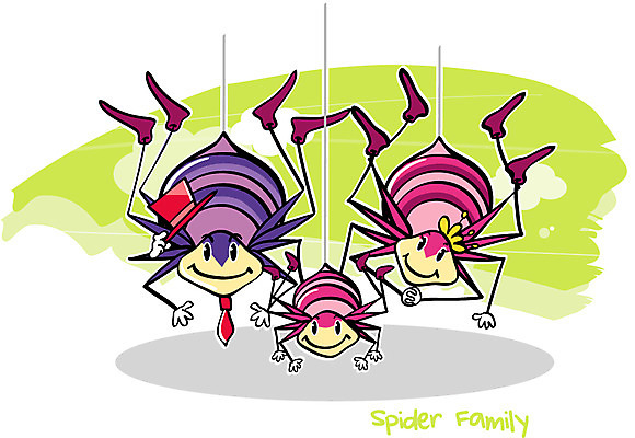 EPS 동물 캐릭터 모자 알파벳 꽃 동물캐릭터 곤충 일러스트 가족 넥타이 세마리 사람없음 장식 단어 벌레 거미줄 거미 곤충캐릭터 성충 일러캐릭터 식물 문자 영어 잡화 관계 3 파일형식 벡터