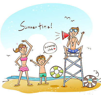 EPS 여자 남자 수영복 여유 바다 휴가 미소 웃음 사람 20대 해변 10대 세명 여름 레포츠 여름휴가 바캉스 확성기 즐거움 튜브 여름스포츠 수영강습 옷 계절 감정 스포츠 청소년 레저 표정 청년 파일형식 벡터 여름_계절