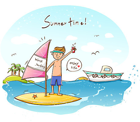 EPS 남자 수영복 여유 바다 휴가 한명 미소 웃음 사람 20대 여름 레포츠 여름휴가 바캉스 윈드서핑 즐거움 여름스포츠 선박 남자만 남자한명만 성인남자만 청년만 청년남자만 청년남자한명만 성인한명만 성인남자한명만 성인만 1 옷 계절 감정 스포츠 수상교통 레저 표정 청년 수상스포츠 파일형식 벡터 여름_계절