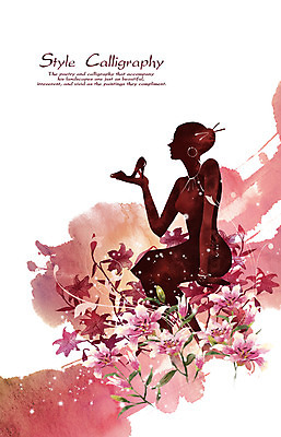 PSD 여자 꽃 실루엣 구두 분홍색 캘리배경 백그라운드 꽃백그라운드 일러스트 캘리그라피 수채화 그림자 한명 사람 성인 빛 쇼핑 뷰티 고급 백합 손그림 여자만 여자한명만 성인여자만 성인만 국내일러스트 식물 1 컬러 신발 컨셉 촬영기법 파일형식