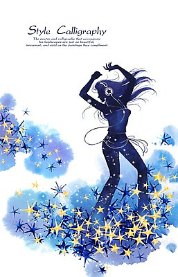 PSD 여자 실루엣 별 포즈 캘리배경 백그라운드 일러스트 캘리그라피 수채화 그림자 한명 사람 성인 파란색 빛 뷰티 헤드폰 춤 고급 디스코 손그림 여자만 여자한명만 성인여자만 성인만 국내일러스트 자연요소 1 음악 컬러 음향기기 컨셉 문화예술 촬영기법 파일형식