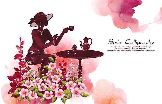 PSD 모자 여자 꽃 실루엣 분홍색 캘리배경 백그라운드 꽃백그라운드 일러스트 장신구 캘리그라피 탁자 주전자 티타임 수채화 그림자 한명 사람 성인 빛 뷰티 쇼핑백 고급 차 손그림 무궁화 여자만 여자한명만 성인여자만 성인만 국내일러스트 식물 1 잡화 음료 컬러 가구 컨셉 가방 주방용품 휴식 촬영기법 파일형식