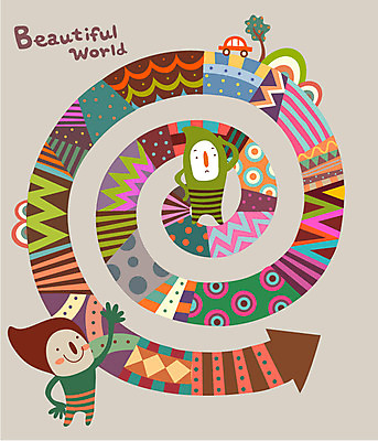 EPS 나무 화살표 어린이 패턴 일러스트 상상 자동차 놀이 미소 웃음 두명 친구 판타지 꿈 신비 상상캐릭터 미로 길찾기 어린이만 국내일러스트 일러캐릭터 식물 캐릭터 육상교통 컨셉 무늬 관계 표정 사람 파일형식 벡터