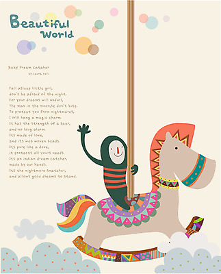 EPS 구름 어린이 패턴 일러스트 상상 하늘 한명 미소 웃음 친구 판타지 꿈 놀이기구 신비 상상캐릭터 회전목마 어린이만 국내일러스트 일러캐릭터 자연요소 캐릭터 1 컨셉 무늬 관계 표정 사람 파일형식 벡터