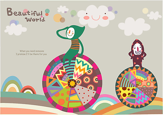 EPS 구름 어린이 여행 패턴 일러스트 공 상상 미소 웃음 앉기 두명 친구 판타지 꿈 신비 상상캐릭터 어린이만 국내일러스트 일러캐릭터 자연요소 캐릭터 컨셉 무늬 관계 모션 표정 사람 파일형식 벡터