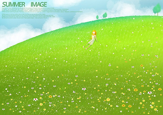 PSD 나무 계절 여자 백그라운드 꽃밭 일러스트 휴식 한명 앉기 풍경 초원 10대 여름 여자만 여자한명만 십대만 십대여자만 십대여자한명만 국내일러스트 식물 1 꽃 컨셉 모션 청소년 사람 파일형식