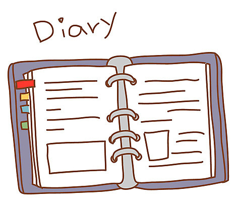 EPS 아이콘 스티커 비즈니스 문구용품 사람없음 다이어리 사무용품 공책 계획 오브젝트 스케줄러 스케쥴러 2D아이콘 컨셉 파일형식 벡터