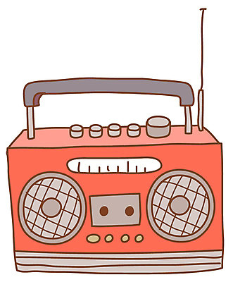 EPS 아이콘 음향기기 스티커 안테나 사람없음 전자제품 스피커 가전제품 카세트테이프 오브젝트 라디오 생활가전 스테레오 2D아이콘 통신 소리 파일형식 벡터