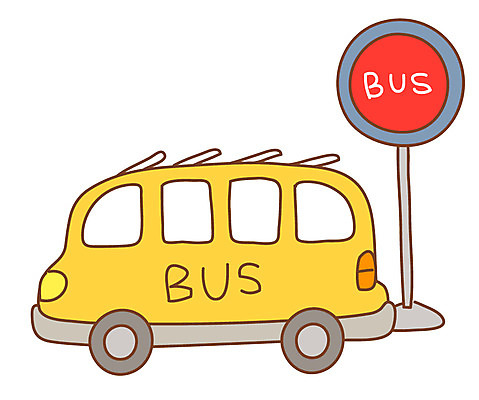 EPS 아이콘 육상교통 교통수단 컬러 교통 스티커 버스 대중교통 사람없음 노란색 표지판 역 버스정류장 2D아이콘 교통시설 알림판 파일형식 벡터