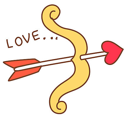 EPS 아이콘 스티커 화살 선물 사랑 사람없음 오브젝트 활 큐피드 화살촉 메신저 사랑의화살 짝사랑 2D아이콘 감정 파일형식 벡터