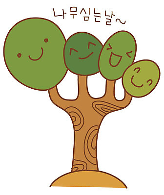EPS 나무 식물 아이콘 기념일 스티커 이벤트 사람없음 식목일 나이테 나무심기 2D아이콘 심기 파일형식 벡터 모션