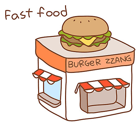 EPS 아이콘 시설물 건축물 현대건축 건축 스티커 사람없음 건물 상점 식당 햄버거 상업 패스트푸드점 햄버거가게 2D아이콘 패스트푸드 파일형식 벡터