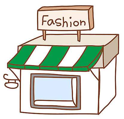 EPS 아이콘 패션 현대건축 건축 스티커 사람없음 건물 상점 옷가게 패션샵 2D아이콘 건축물 옷 파일형식 벡터