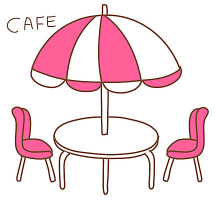 EPS 아이콘 스티커 의자 탁자 휴식 사람없음 카페 파라솔 노천카페 야외카페 2D아이콘 가구 컨셉 상점 파일형식 벡터