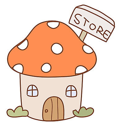 EPS 아이콘 시설물 현대건축 건축 스티커 창문 사람없음 건물 상점 버섯 대문 버섯모양 2D아이콘 모양 건축물 문 파일형식 벡터