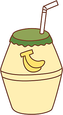 EPS 아이콘 음료 음식 컬러 스티커 과일 디저트 유제품 바나나 빨대 사람없음 한개 노란색 우유 바나나우유 2D아이콘 1 파일형식 벡터