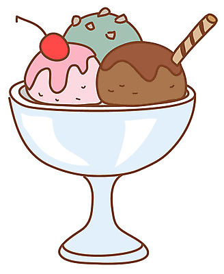 EPS 아이콘 음식 스티커 아이스크림 디저트 잔 체리 딸기맛 막대과자 초코맛 2D아이콘 식기 과일 딸기 과자 초콜릿 맛 파일형식 벡터