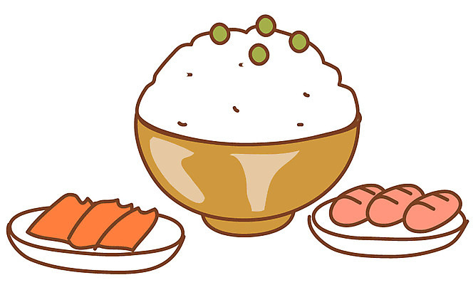 EPS 아이콘 그릇 접시 음식 스티커 밥 반찬 콩 사람없음 소시지 햄 잡곡 잡곡밥 콩밥 2D아이콘 식기 곡류 육류 가공식품 파일형식 벡터