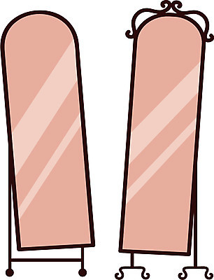 EPS 아이콘 잡화 패션 사람없음 쇼핑 거울 오브젝트 패션아이콘 전신거울 2D아이콘 파일형식 벡터