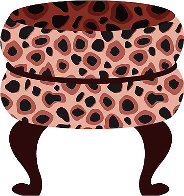 EPS 아이콘 패션 가구 의자 사람없음 쇼핑 오브젝트 패션아이콘 호피 호피패션 2D아이콘 생활용품 무늬 파일형식 벡터