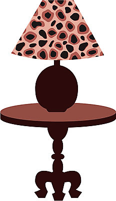 EPS 아이콘 잡화 패션 탁자 조명 사람없음 장식 쇼핑 스탠드 오브젝트 패션아이콘 호피 호피패션 2D아이콘 가구 무늬 파일형식 벡터