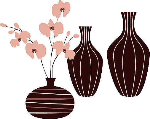 EPS 아이콘 패션 꽃 사람없음 장식 쇼핑 꽃병 병 오브젝트 패션아이콘 2D아이콘 식물 식기 파일형식 벡터