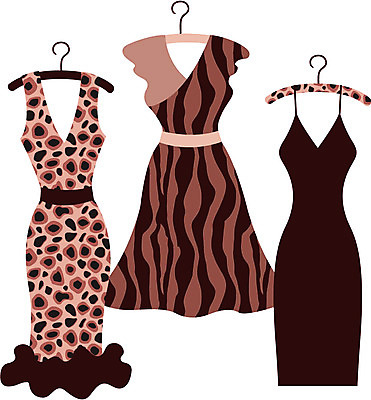 EPS 아이콘 드레스 옷 원피스 패션 사람없음 쇼핑 치마 옷걸이 오브젝트 패션아이콘 호피 호피패션 2D아이콘 무늬 하의 파일형식 벡터