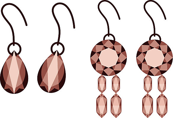 EPS 아이콘 패션 장신구 사람없음 장식 쇼핑 귀걸이 보석 오브젝트 패션아이콘 호피 호피패션 2D아이콘 무늬 광석 파일형식 벡터