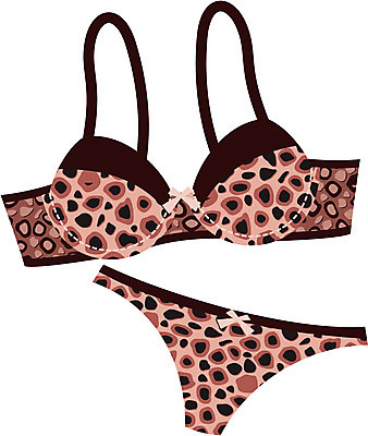 EPS 아이콘 커플 옷 패션 한쌍 사람없음 쇼핑 속옷 브래지어 팬티 패션아이콘 란제리 호피 호피패션 2D아이콘 무늬 관계 파일형식 벡터