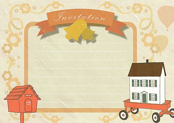 PSD 템플릿 카드템플릿 주택 사람없음 카트 수레 우체통 초대장 초대 이미지템플릿 카드프레임 카드_감사 프레임 건물 파일형식