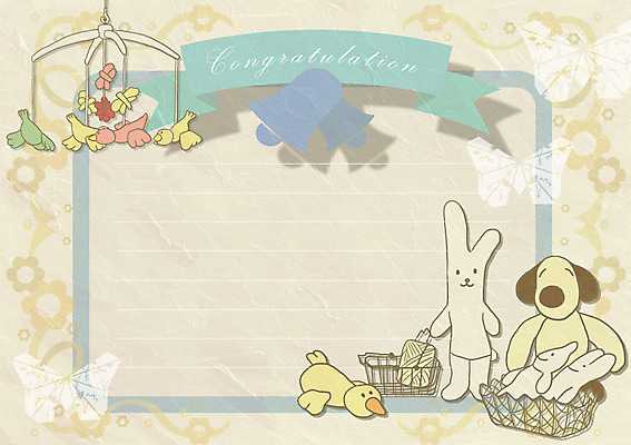 PSD 템플릿 인형 카드템플릿 사람없음 축하 아기 출산 축하카드 모빌 이미지템플릿 카드프레임 컨셉 카드_감사 프레임 사람 아기용품 파일형식