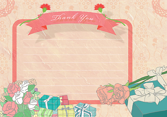 PSD 템플릿 꽃 꽃다발 카드템플릿 선물 사람없음 선물상자 장미 감사카드 카네이션 감사 이미지템플릿 카드프레임 식물 감정 카드_감사 프레임 상자 파일형식