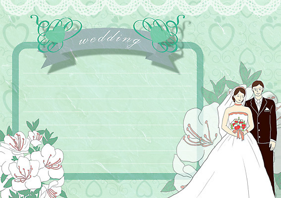 PSD 템플릿 여자 남자 꽃 신부 웨딩드레스 신랑 결혼 카드템플릿 사람 정장 턱시도 백합 청첩장 이미지템플릿 카드프레임 식물 드레스 옷 카드_감사 프레임 이벤트 파일형식