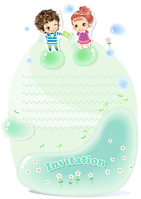 EPS 템플릿 커플 여자 남자 꽃 꽃밭 카드템플릿 미소 웃음 사람 소년 두명 10대 초대장 초대 십대만 이미지템플릿 카드프레임 식물 어린이 관계 청소년 카드_감사 프레임 표정 카드 파일형식 벡터