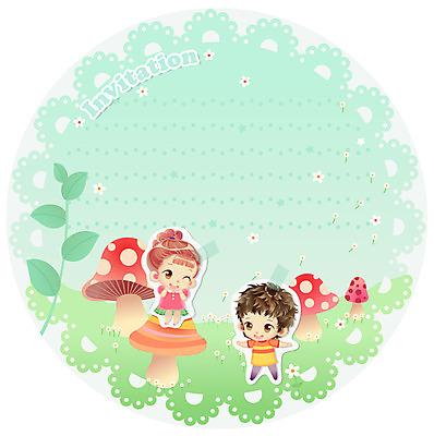 EPS 템플릿 커플 여자 남자 줄기 잎 카드템플릿 미소 웃음 사람 소년 초원 두명 10대 버섯 초대장 초대 십대만 이미지템플릿 카드프레임 식물 어린이 관계 청소년 카드_감사 프레임 표정 카드 파일형식 벡터