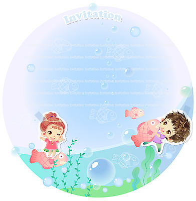 EPS 템플릿 커플 여자 남자 여행 카드템플릿 어류 미소 웃음 사람 소년 두명 10대 바닷속 수중 초대장 초대 다시마 십대만 이미지템플릿 카드프레임 어린이 관계 청소년 카드_감사 프레임 표정 수중동물 카드 해조류 파일형식 벡터