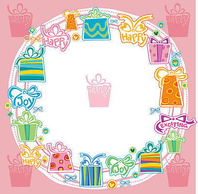 EPS 분홍색 백그라운드 무늬 패턴 일러스트 프레임 선물 사람없음 선물상자 상자 패턴프레임 국내일러스트 컬러 파일형식 벡터