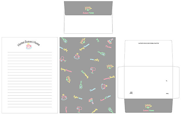 EPS 모양 템플릿 문양 악기 꽃다발 무늬 패턴 봉투 편지봉투 프레임 틀 사람없음 세트 우체통 커피잔 찻잔 편지 편지지 레터폼 꽃마차 이미지템플릿 꽃 커피 음악 잔 마차 파일형식 벡터