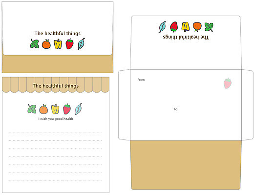 EPS 템플릿 잎 오렌지 과일 딸기 봉투 편지봉투 프레임 틀 사람없음 세트 여러개 배 편지 편지지 레터폼 이미지템플릿 식물 다수 파일형식 벡터