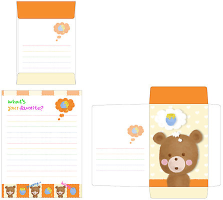 EPS 동물 템플릿 한마리 생각 곰 상상 봉투 편지봉투 프레임 틀 사람없음 세트 항아리 편지 편지지 레터폼 꿀 이미지템플릿 1 포유류 도자기 파일형식 벡터