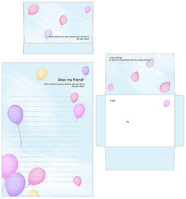 EPS 템플릿 분홍색 봉투 편지봉투 프레임 틀 사람없음 세트 노란색 여러개 편지 편지지 레터폼 풍선 이미지템플릿 컬러 다수 파일형식 벡터