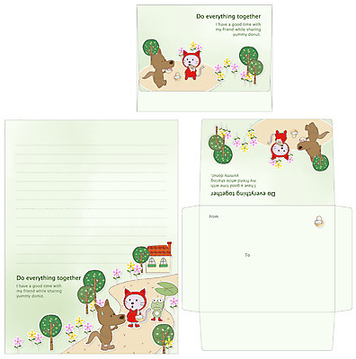 EPS 나무 동물 템플릿 꽃 길 봉투 편지봉투 주택 프레임 세마리 개구리 틀 사람없음 세트 바구니 토끼 편지 편지지 레터폼 연잎 늑대 반려 빨간망토 이미지템플릿 식물 잎 포유류 3 양서류 건물 반려동물 망토 파일형식 벡터