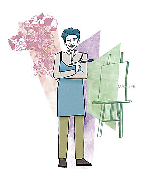 PSD 라이프스타일 남자 맨라이프 일러스트 페인터 한명 사람 성인 라이프 30대 붓 이젤 그림 캔버스 화가 남자만 남자한명만 성인남자만 성인한명만 성인남자한명만 장년만 장년남자만 장년남자한명만 성인만 국내일러스트 직업 1 페인팅 생활 장년 미술도구 파일형식