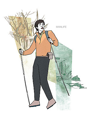 PSD 나무 라이프스타일 남자 맨라이프 일러스트 한명 사람 성인 라이프 30대 레포츠 등산 등산복 남자만 남자한명만 성인남자만 성인한명만 성인남자한명만 장년만 장년남자만 장년남자한명만 성인만 국내일러스트 식물 1 옷 레저 생활 장년 트래킹 파일형식