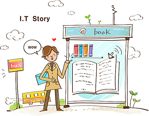 EPS 남자 통신 정보기술 한명 웃음 사람 성인 책 정보 전자책 역 버스정류장 스마트 IT라이프 편리함 소통 터치스크린 남자만 남자한명만 성인남자만 성인만 1 라이프스타일 컨셉 교통시설 기술 표정 파일형식 벡터