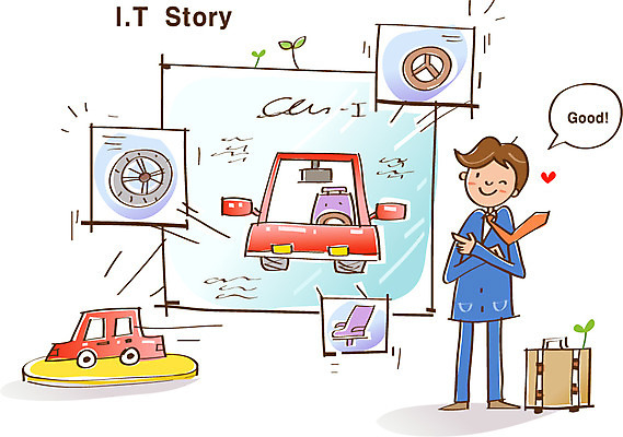 EPS 남자 가방 통신 자동차 정보기술 한명 미소 웃음 사람 성인 정보 직장인 스마트 IT라이프 편리함 소통 터치스크린 남자만 남자한명만 성인남자만 성인만 직업 1 라이프스타일 잡화 육상교통 컨셉 기술 표정 파일형식 벡터