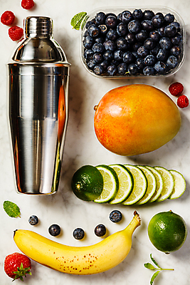 포토 JPG 해외이미지 잎 딸기 바나나 사람없음 블루베리 라임 칵테일쉐이크 애플망고 해외202004 해외포토 식물 과일 망고 쉐이크 파일형식