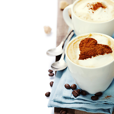 포토 JPG 해외이미지 스튜디오촬영 커피 실내 사람없음 원두 하트 티스푼 카푸치노 해외202004 해외포토 모양 음료 내부 숟가락 파일형식